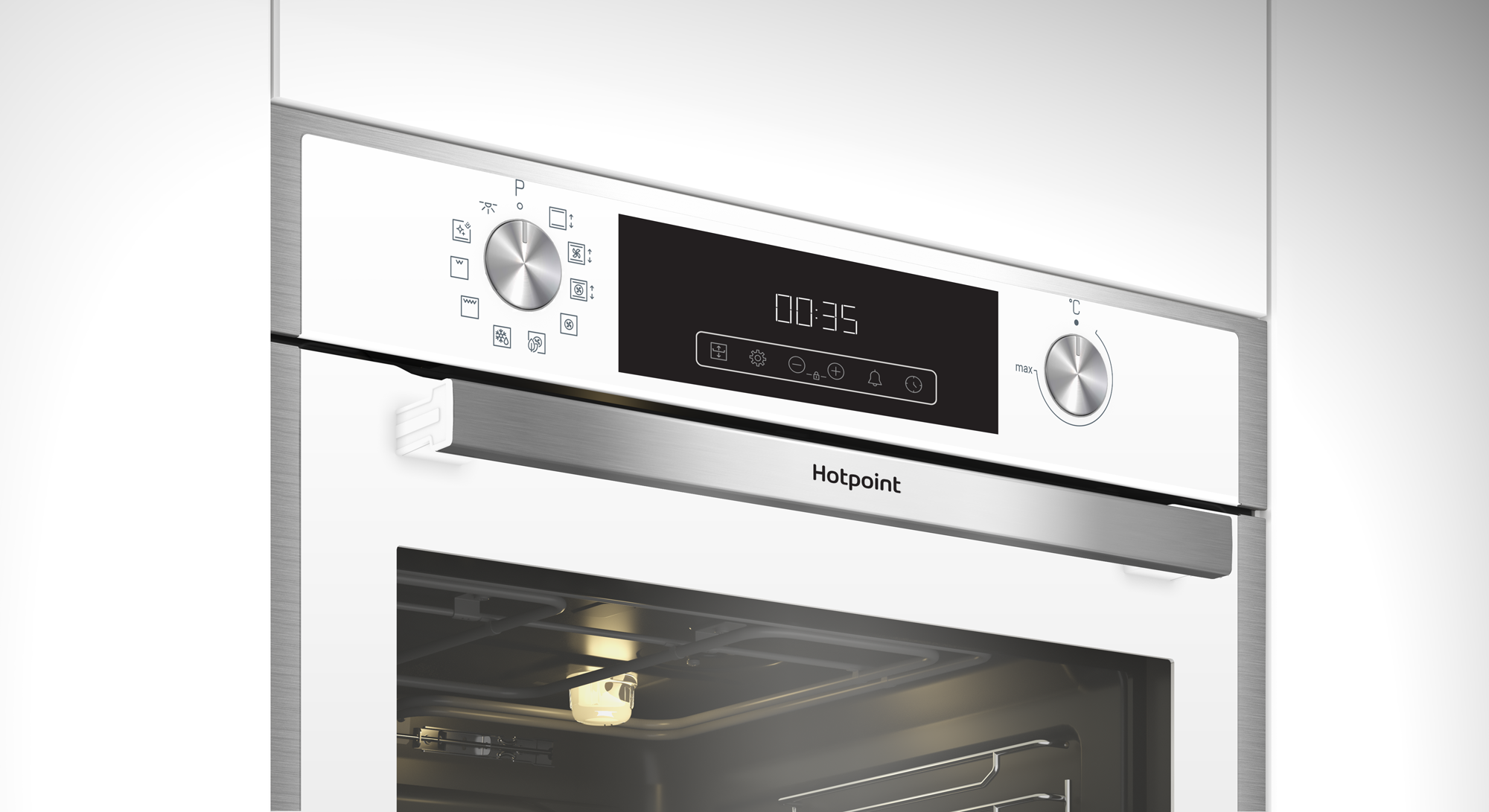 Электрический духовой шкаф Hotpoint FE9 831 JSH 59.4x59.5x56.7 см конвекция цвет белый - 2