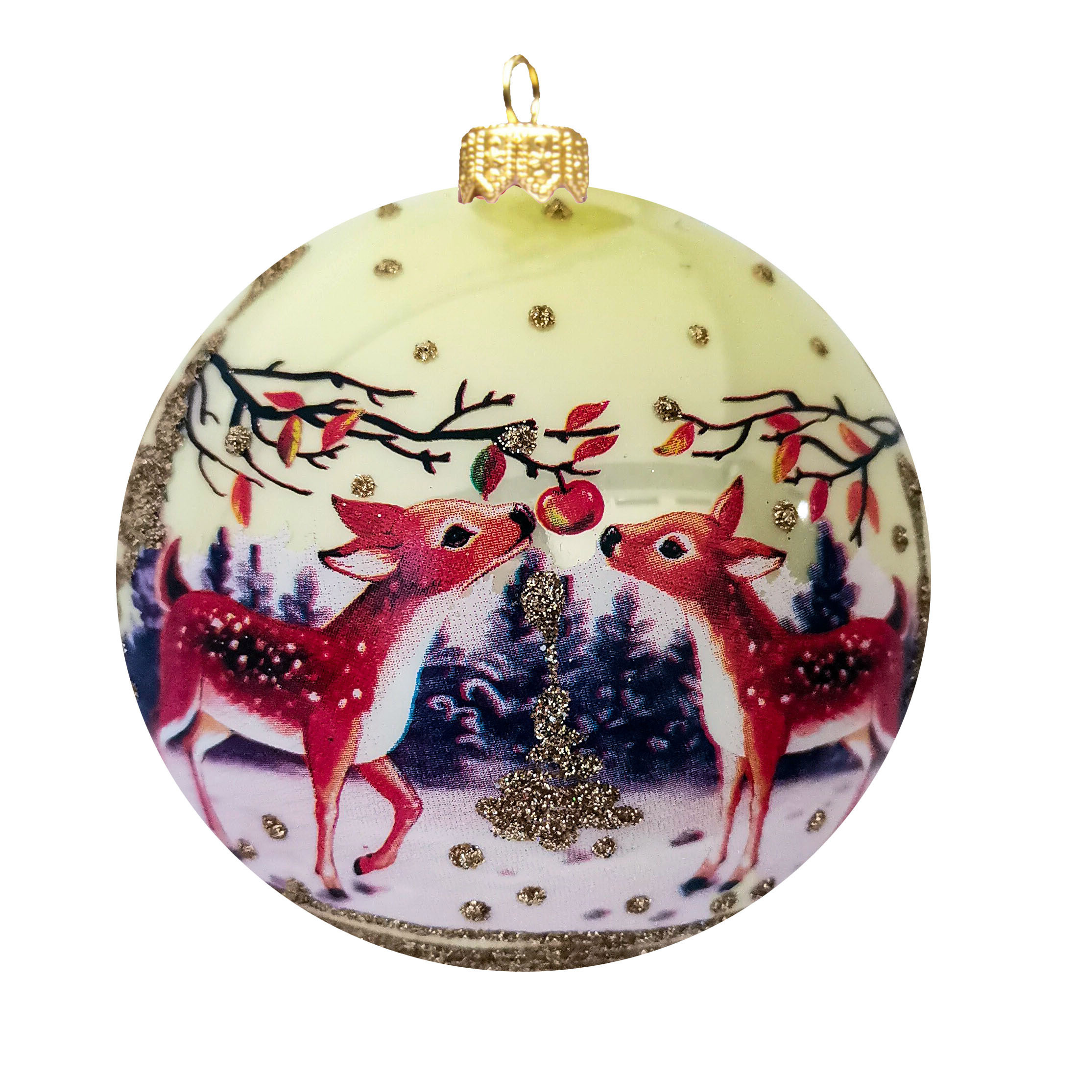 Изображение товара Шар Оленята КУ-80-18014 8 см цвет разноцветный