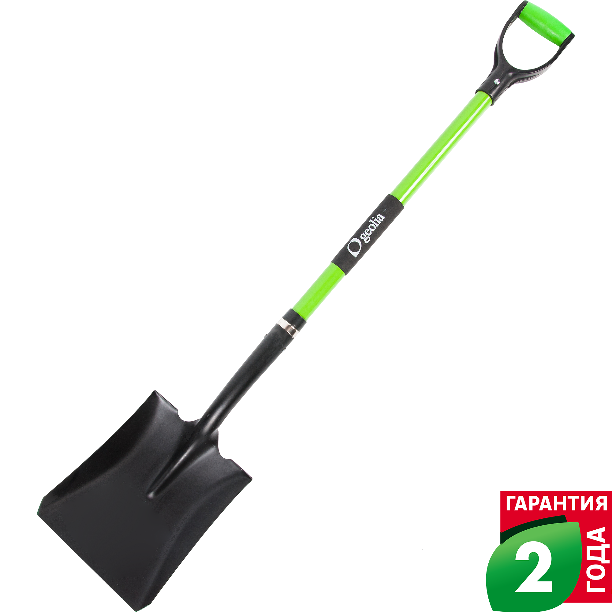 Изображение товара Лопата совковая Geolia 120 см сталь, с черенком