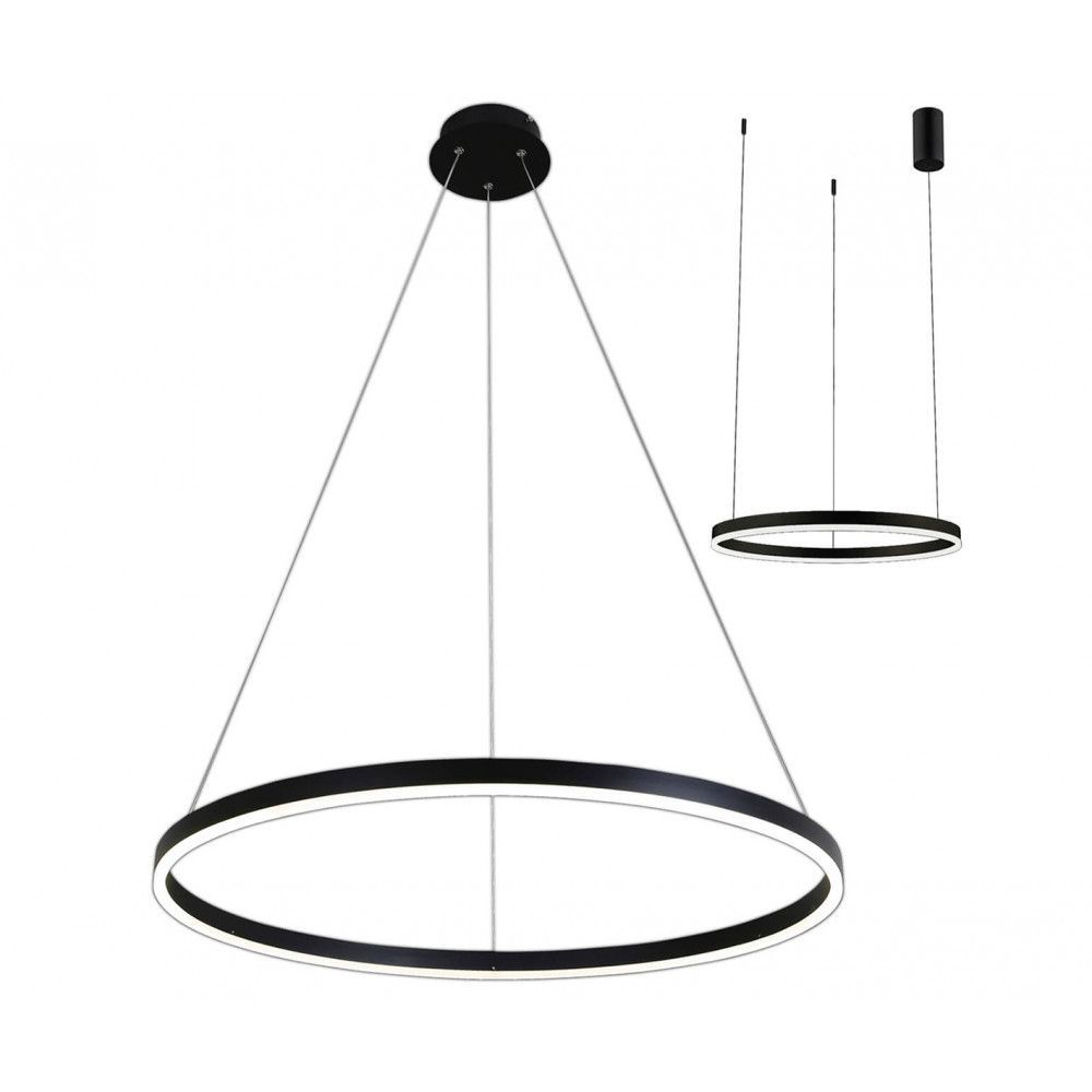 Изображение товара Люстра подвесная светодиодная Kink Light Top 2.4 м² черная стиль хай-тек, LED потолочный светильник