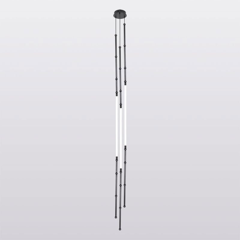 Изображение товара Светильник подвесной светодиодный Lussole Bend lsp-7070 2.5 м² нейтральный белый свет цвет черный