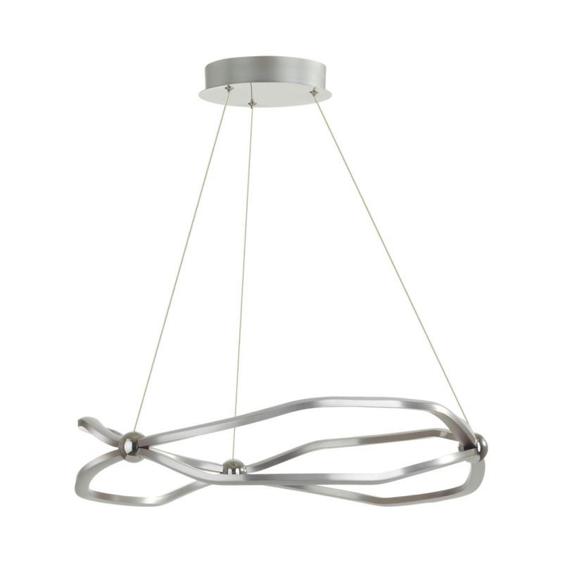 Изображение товара Люстра подвесная светодиодная Odeon light L-vision 5001/45l 12 м² нейтральный белый свет цвет серый/серебристый