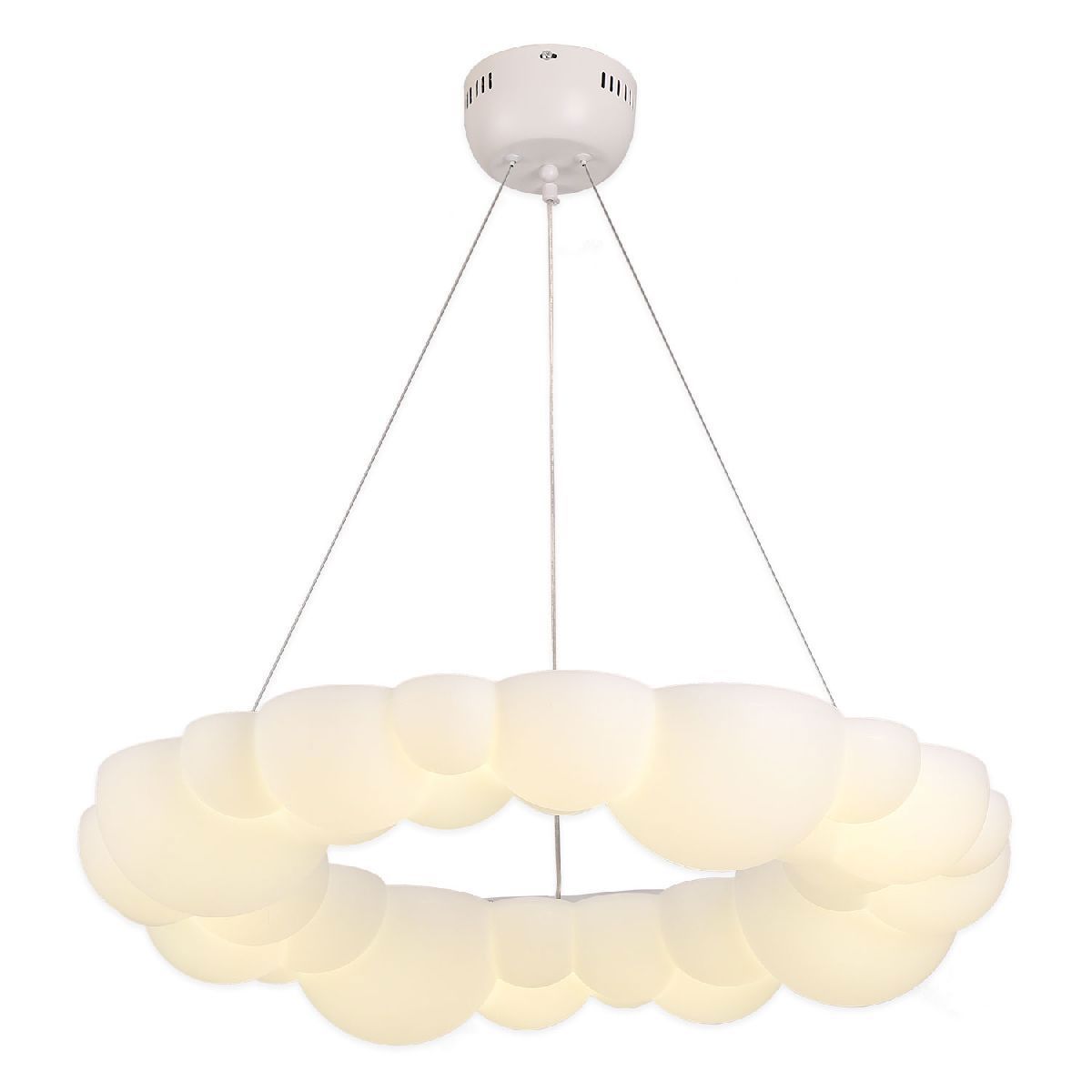 Изображение товара Люстра подвесная светодиодная Lussole Claudia LSP-7078 2.75 м² современный дизайн белый