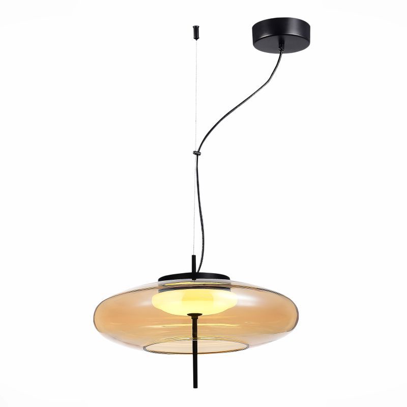 Изображение товара Светильник подвесной светодиодный St luce Helia sl6500.413.01 6 м² теплый белый (желтый) свет цвет черный