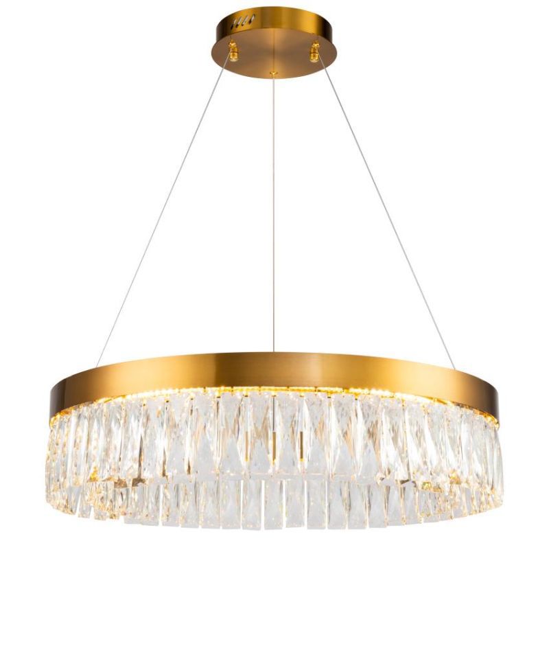 Изображение товара Светильник подвесной Milosh Tendence 0644CL-8AB с хрусталем и бронзовой арматурой