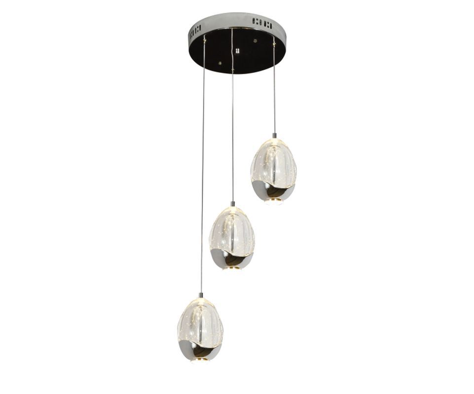 Изображение товара Светильник подвесной светодиодный Kink light 07866-3a,02 1.5 м² нейтральный белый свет цвет серый/серебристый