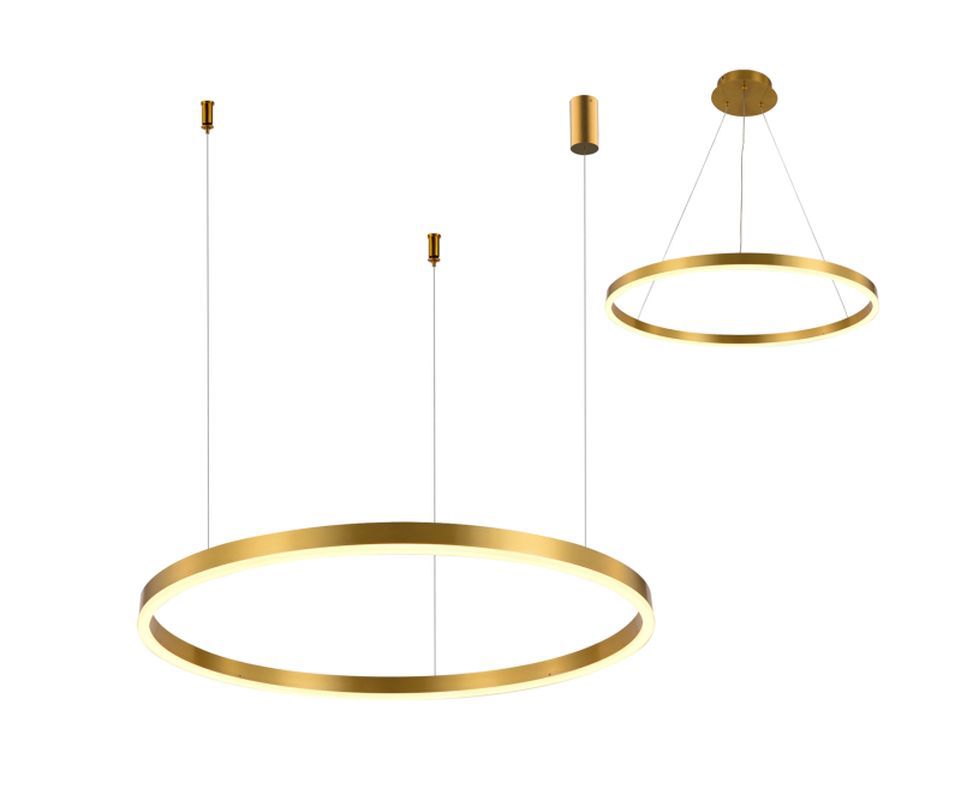 Изображение товара Светильник подвесной светодиодный Kink light 08213 36a 10 м² теплый белый (желтый) свет цвет жёлтый/золотой