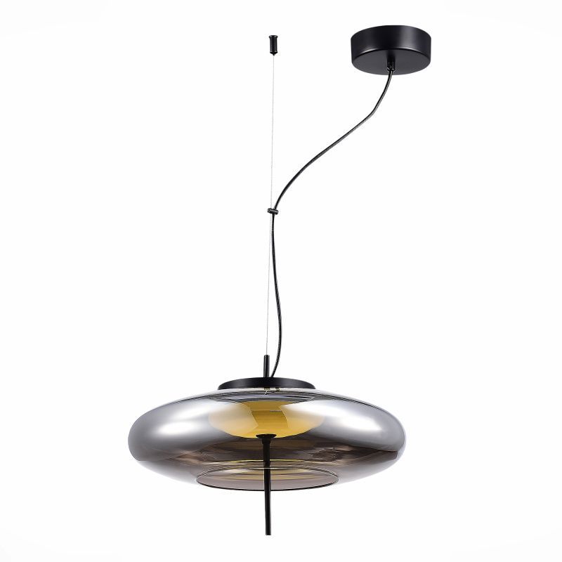 Изображение товара Светильник подвесной светодиодный ST Luce Helia SL6500.403.01 6м² теплый белый черный стиль хай-тек