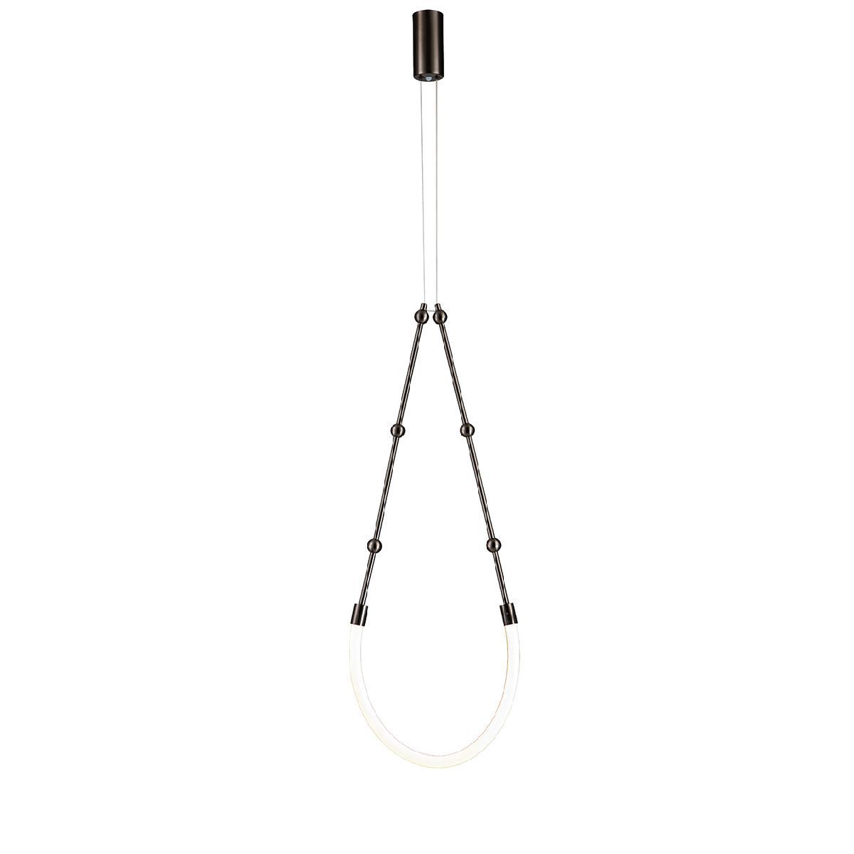 Изображение товара Светильник подвесной светодиодный Indigo Corda 14010/1p chrome v000059l 3 м² регулируемый белый свет цвет серый/серебристый