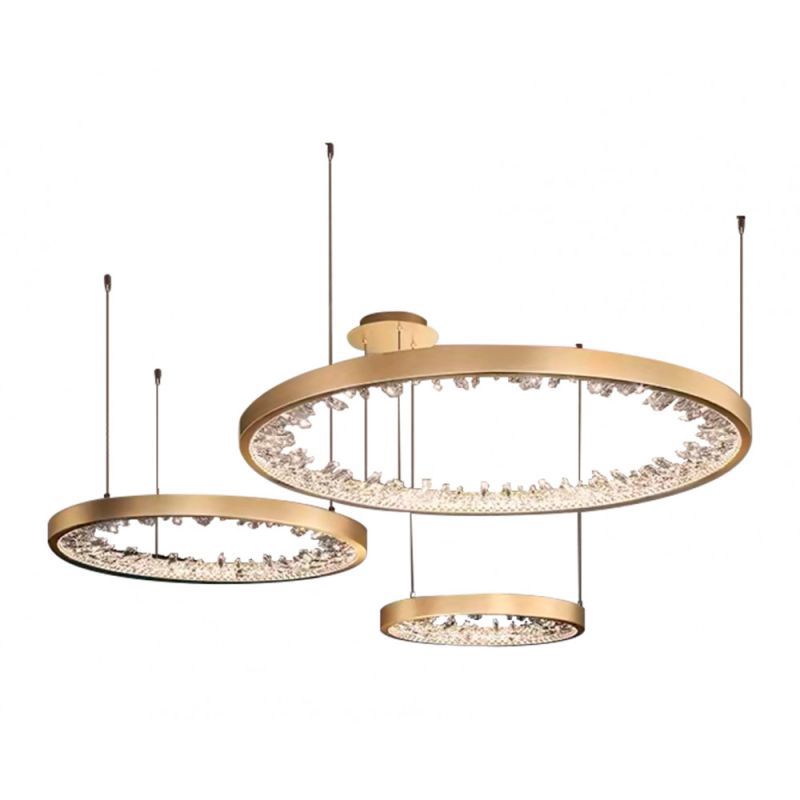 Изображение товара Современная люстра подвесная Kink Light Рами 07668-80+60+40.36 с теплым белым светом