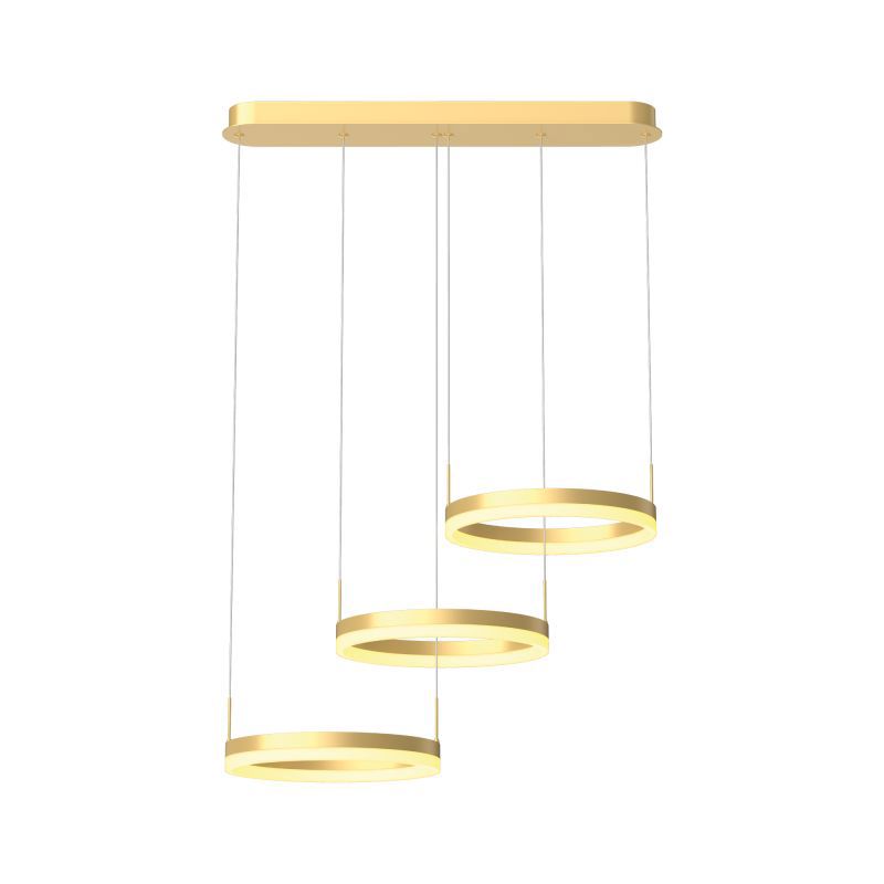 Изображение товара Люстра подвесная светодиодная Ritter Ritter rivo 52090 4 17 м² регулируемый белый свет цвет жёлтый/золотой