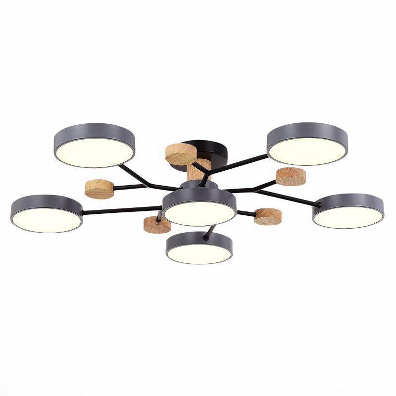 Изображение товара Люстра на штанге светодиодная Evoluce Faema sle6006-702-06 26 м² регулируемый белый свет