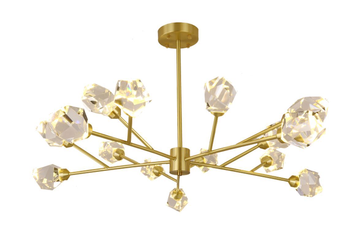 Изображение товара Светодиодная люстра на штанге Milosh tendence 0795CL-15AB для освещения 37 м²