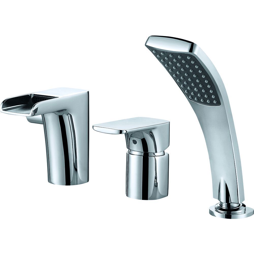 Изображение товара Смеситель для ванны D&K DA1434201 с керамическим картриджем и стационарным изливом