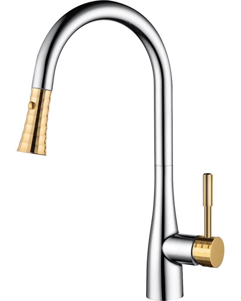 Изображение товара Смеситель для кухни с изливом 43.5 см Rhein.Schiller цвет хром DA1462504A