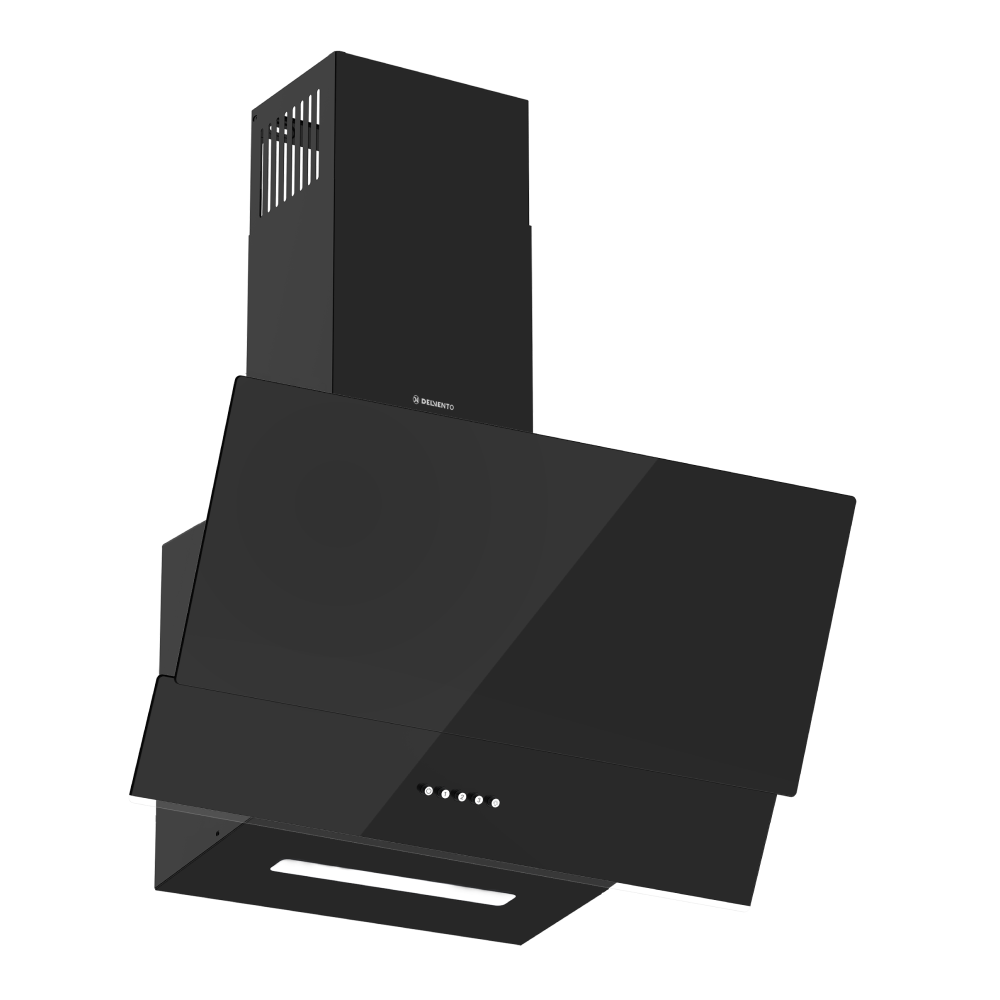Изображение товара Наклонная вытяжка Delvento DLV61D 59.5 см черная для кухни мощность 190 Вт