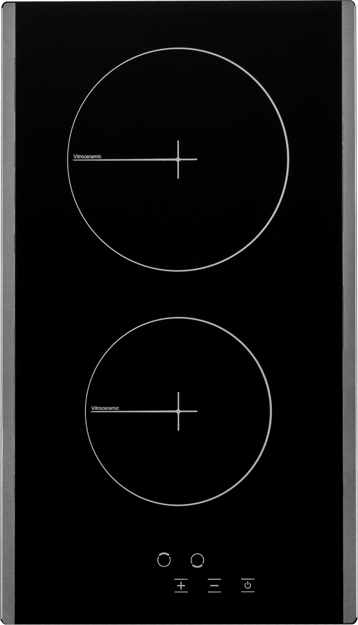 Изображение товара Электрическая варочная панель Delvento V30D12S001 30 см 2 конфорки цвет черный