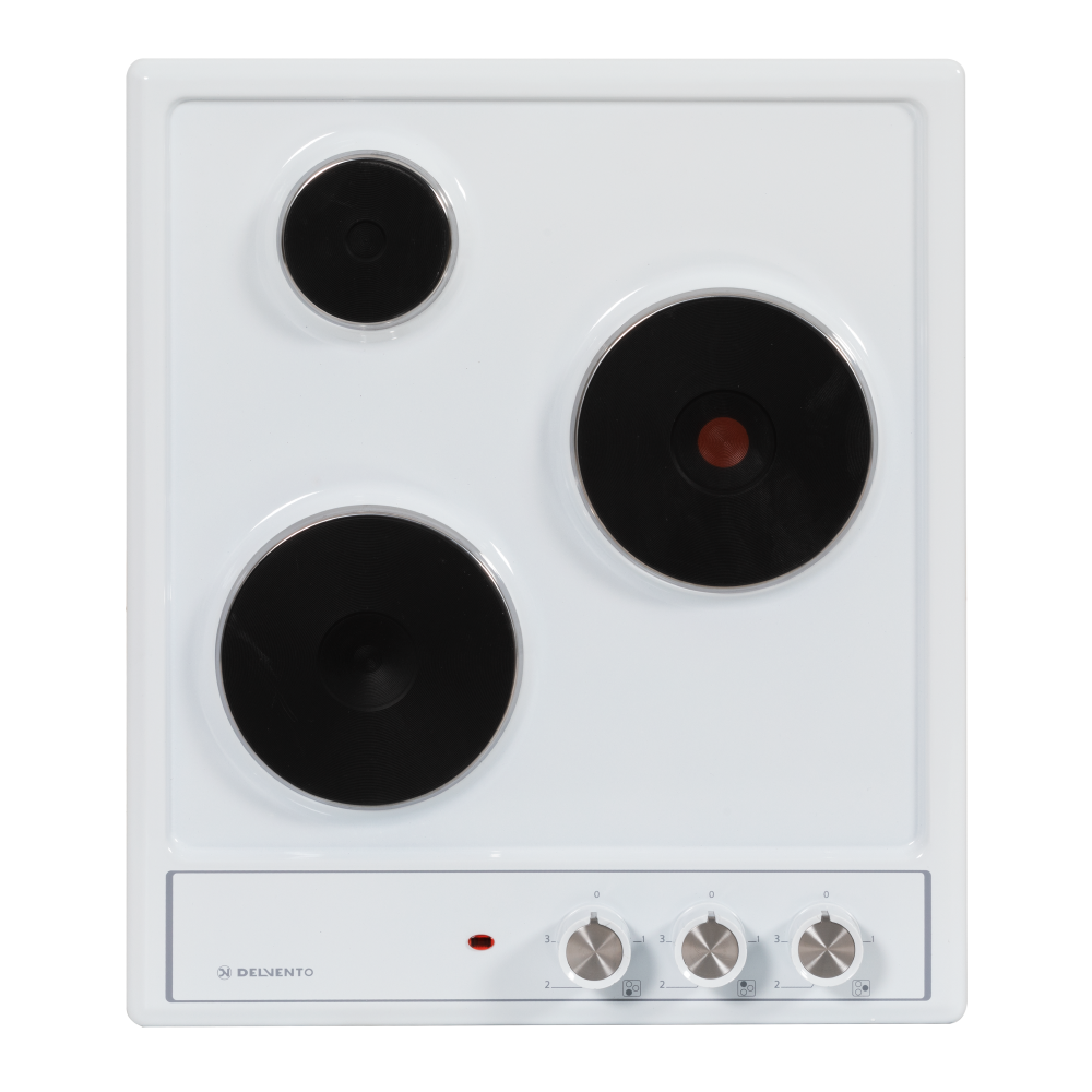 Изображение товара Электрическая варочная панель Delvento V45E03W001 44 см 3 конфорки цвет белый