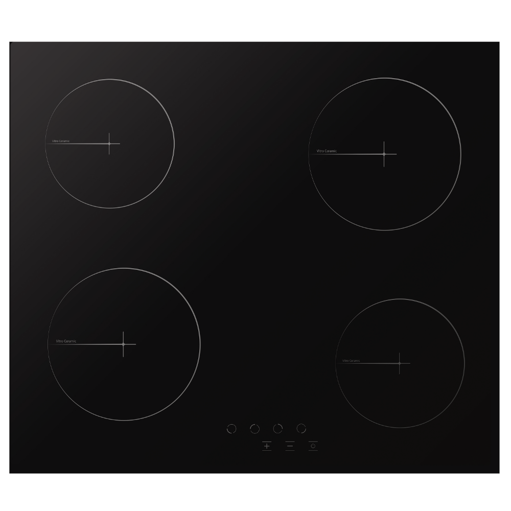 Изображение товара Электрическая варочная панель Delvento V60D14S001 59 см 4 конфорки черное стекло