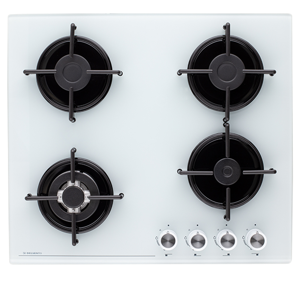 Изображение товара Газовая варочная панель Delvento V60N41C111 59 см 4 конфорки белое стекло