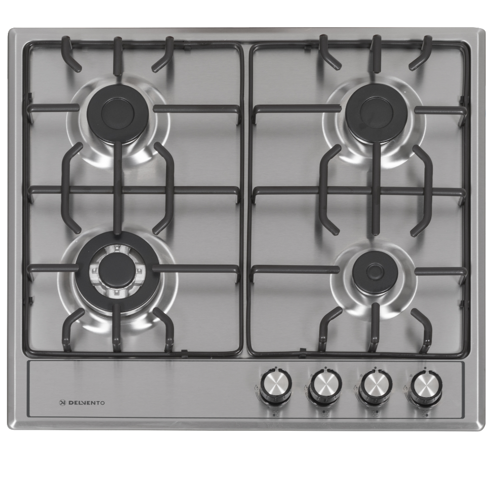 Изображение товара Газовая варочная панель Delvento V60V41M001 58 см 4 конфорки из нержавеющей стали