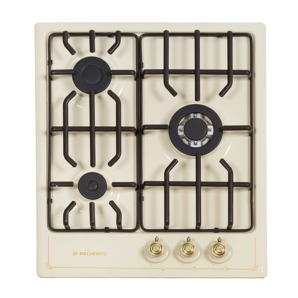 Изображение товара Газовая варочная панель Delvento V45V35O001 44 см 3 конфорки цвет бежевый