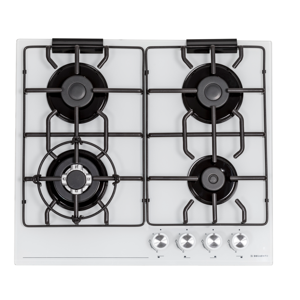 Изображение товара Газовая варочная панель Delvento V60H41C001 59 см 4 конфорки цвет белый