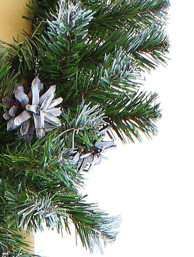 Изображение товара Гирлянда еловая ГР-31 200 см заснеженная с шишками