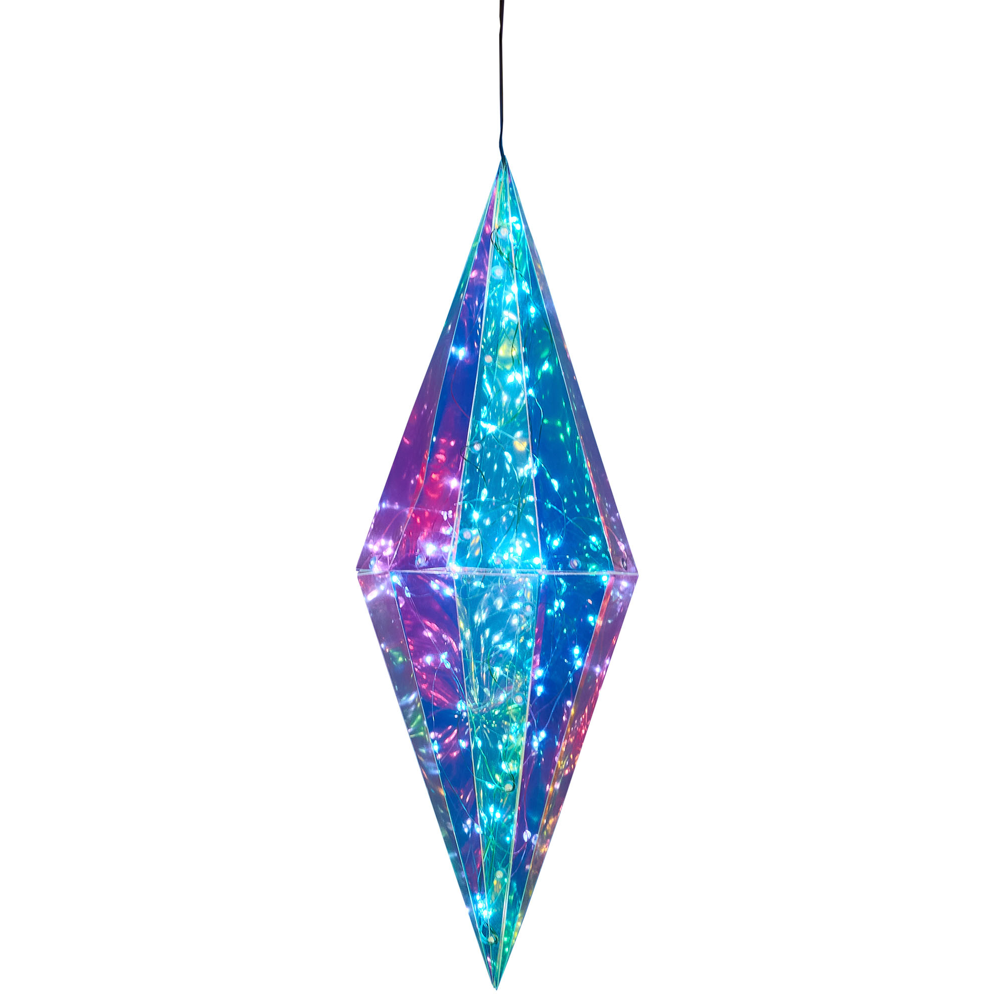 Изображение товара Светящаяся электрическая фигура Uniel Брильянт 100 светодиодов 45 см цвет прозрачный