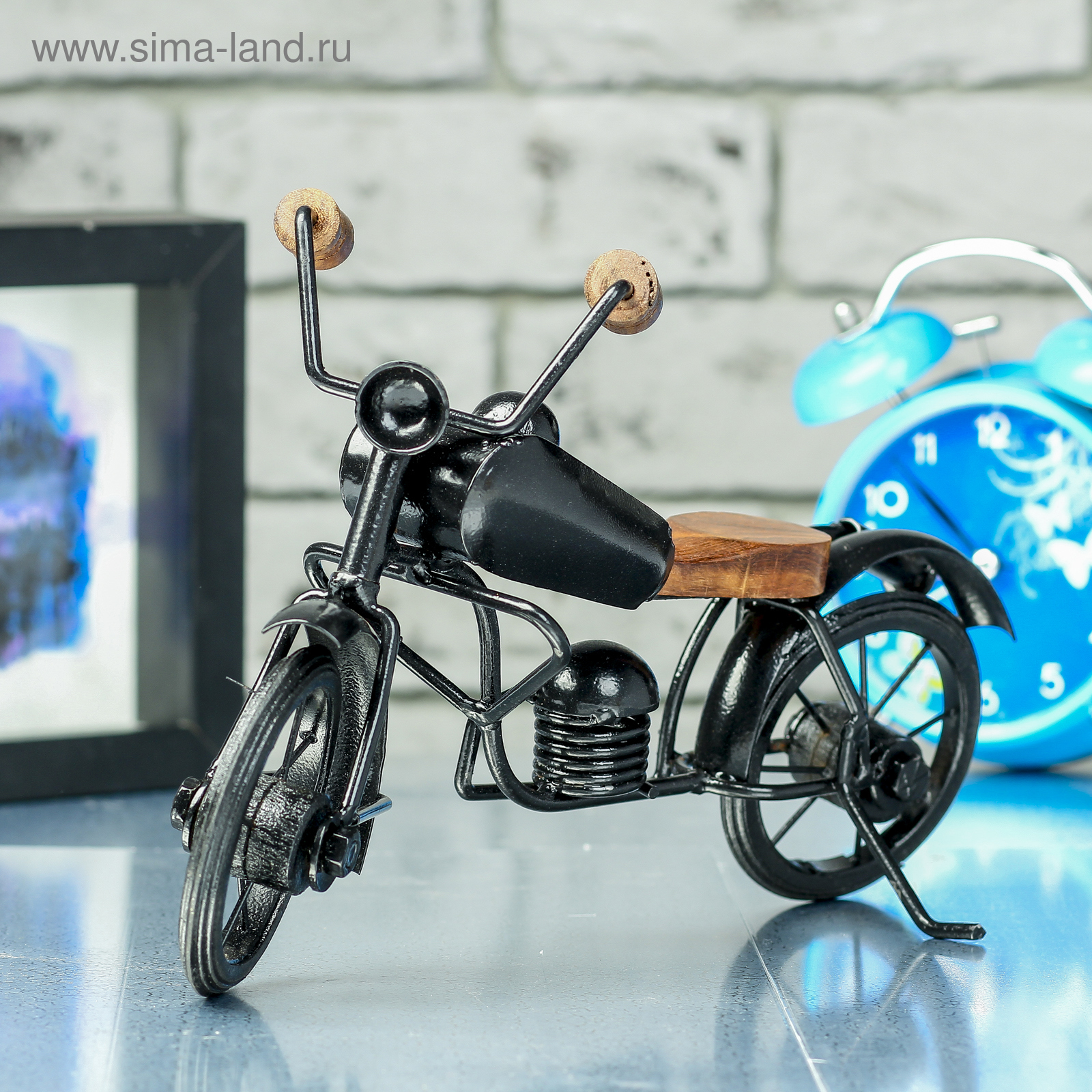 Изображение товара Сувенир "Мотоцикл" дерево, металл 30x10x22 см