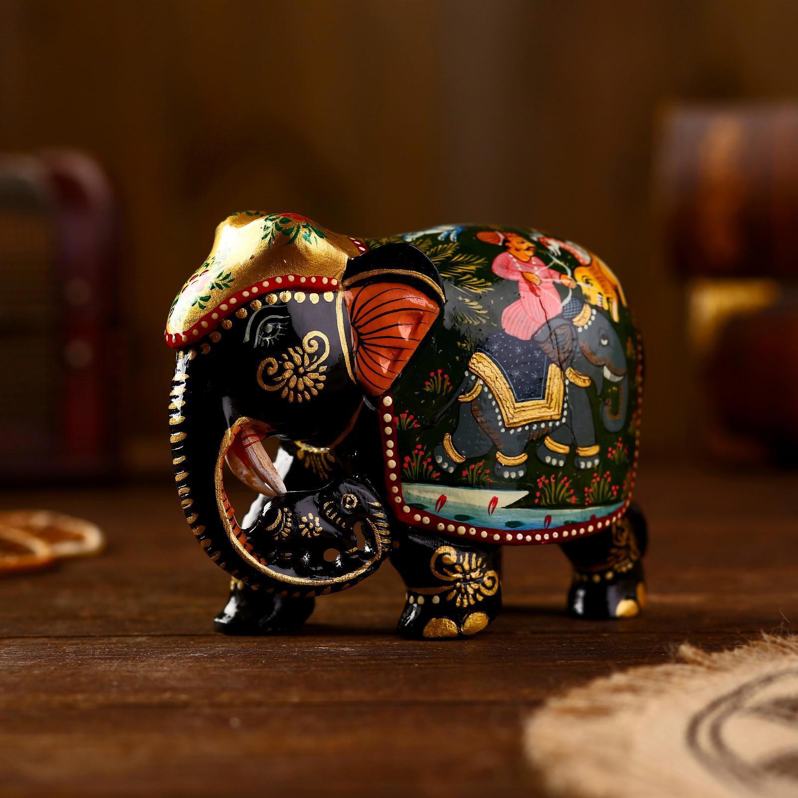 Изображение товара Сувенир "Расписной слоник" 10x6.5x12 см