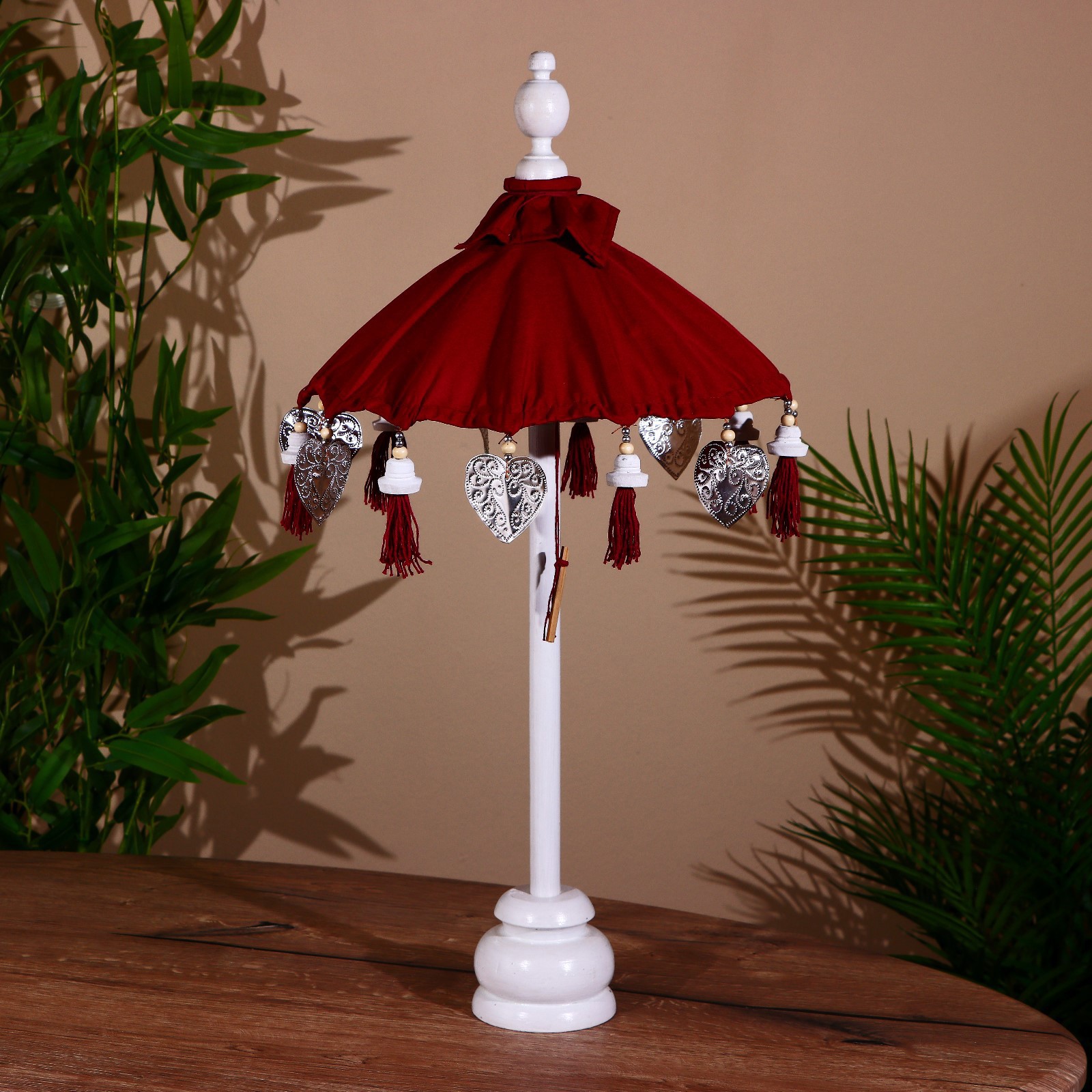 Изображение товара Сувенир интерьерный "Зонтик" бордовый 60 см