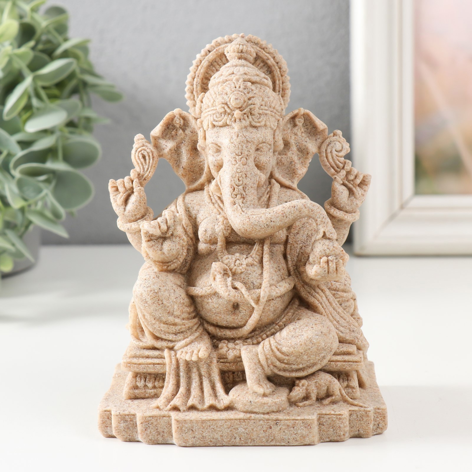 Изображение товара Сувенир "Ганеша из песка" песочный 7x10x13.5 см