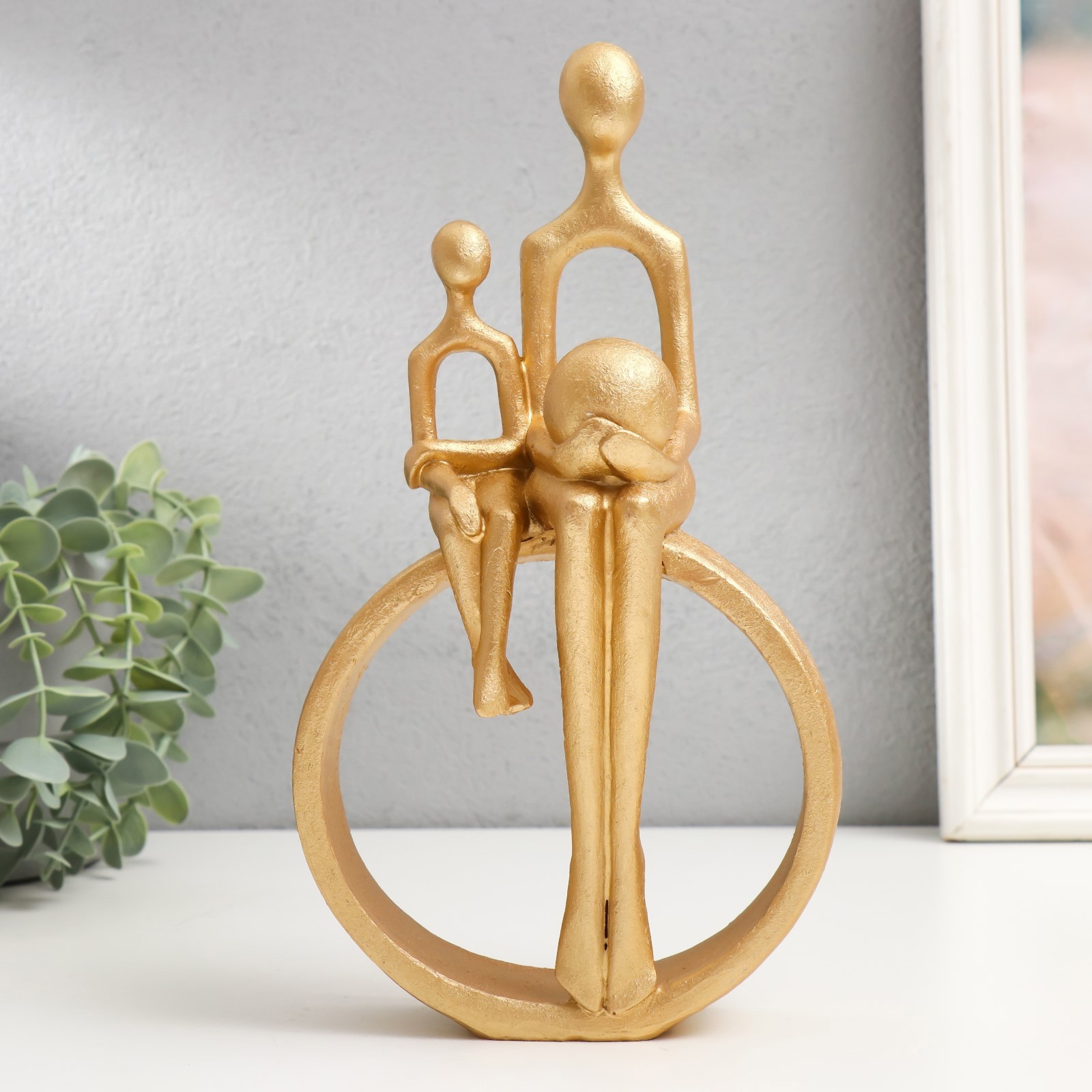 Изображение товара Сувенир Отцы и дети Абстракция золото 7,5×14,3×26 см