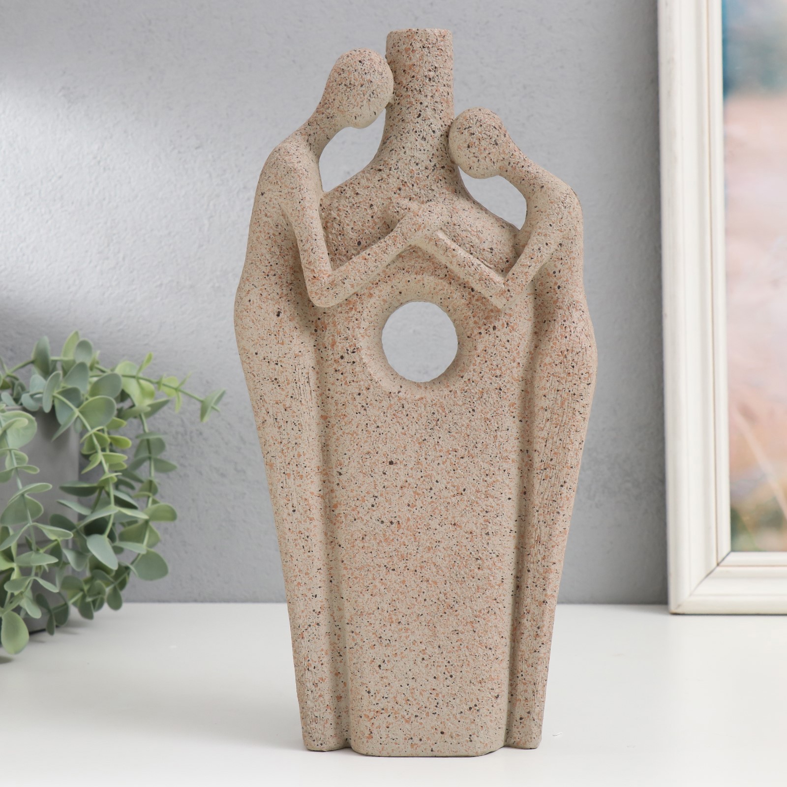 Изображение товара Сувенир вазон Песочные люди Сосуд для двоих 28.5x14x5 см