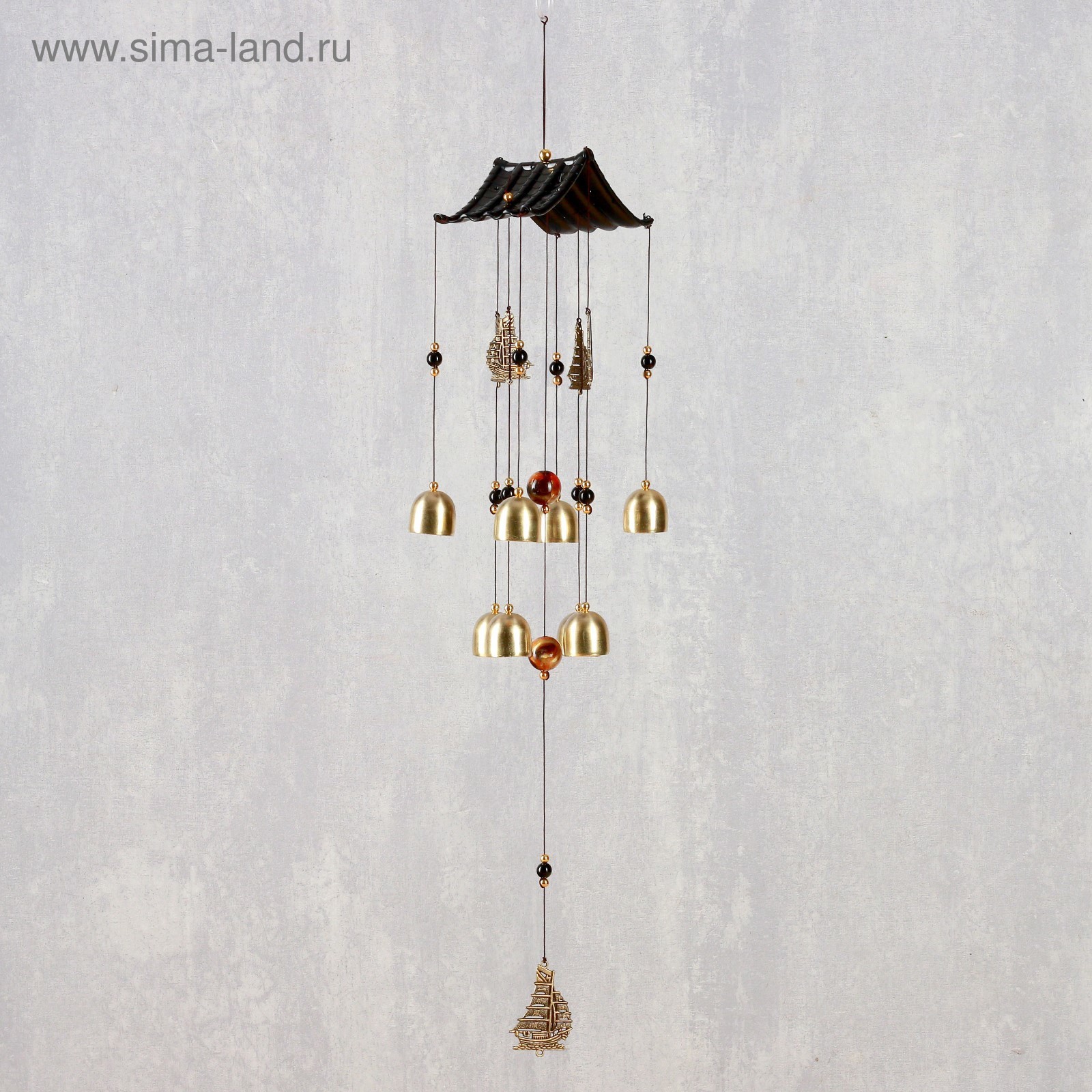 Изображение товара Музыка ветра "Корабли" 8 колокольчиков 60 см