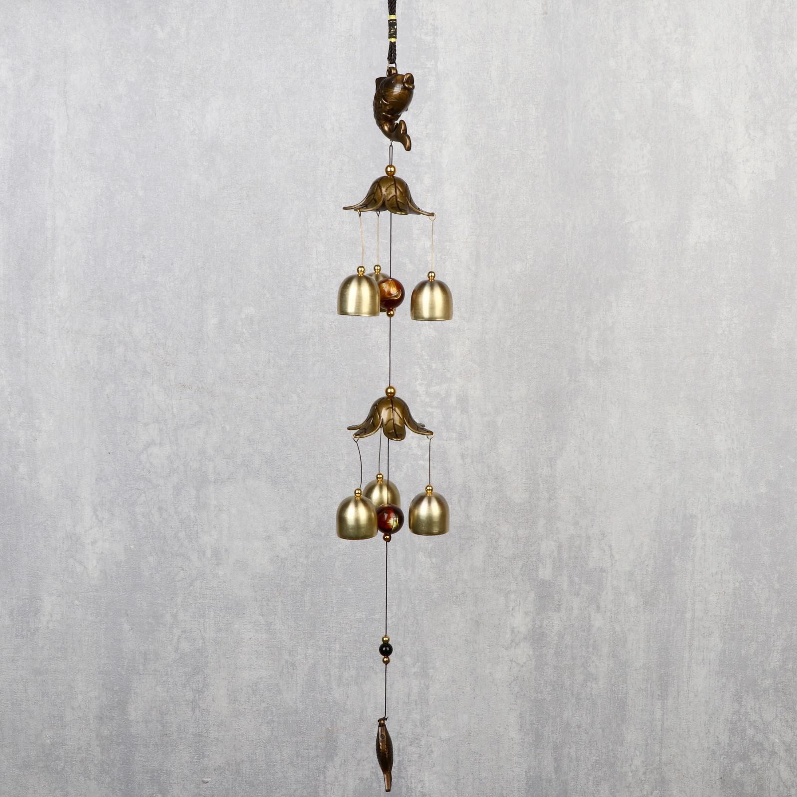 Изображение товара Музыка ветра "Карп" 6 колокольчиков 54 см