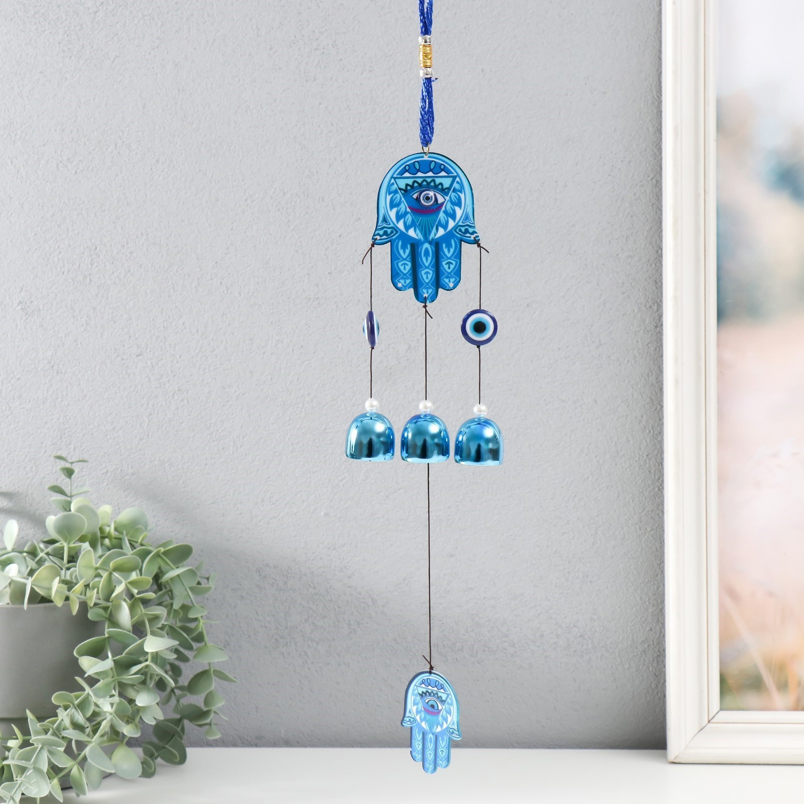 Изображение товара Музыка ветра Абхая мудра 3 колокольчика — защита и декор