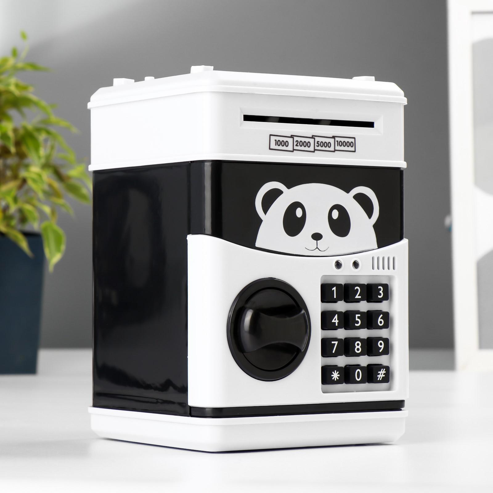 Изображение товара Копилка "Сейф - Панда" кодовый замок, звук 3АА 19x13x12 см