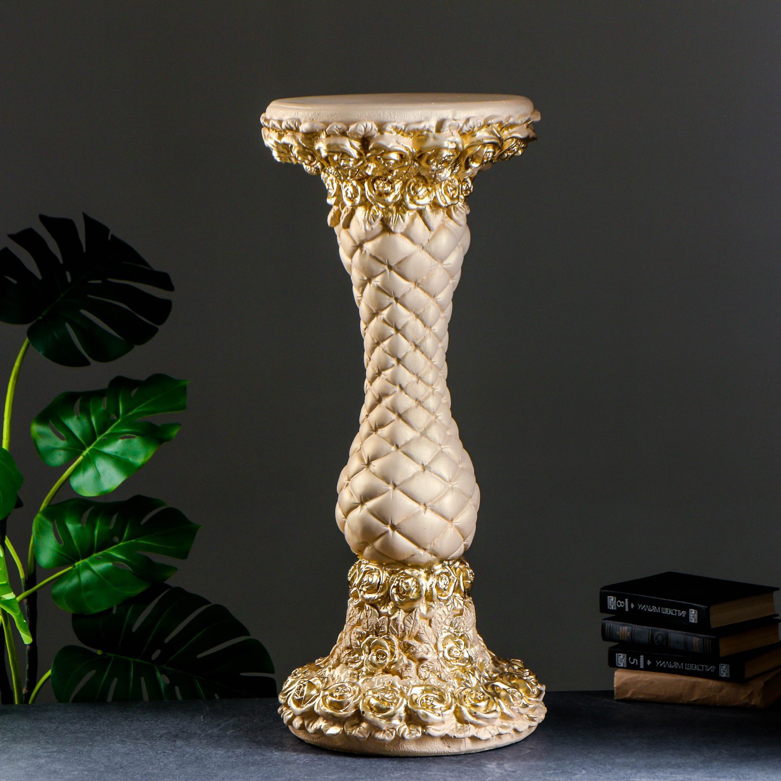 Изображение товара Колонна "Розы" слоновая кость 85x40x40см