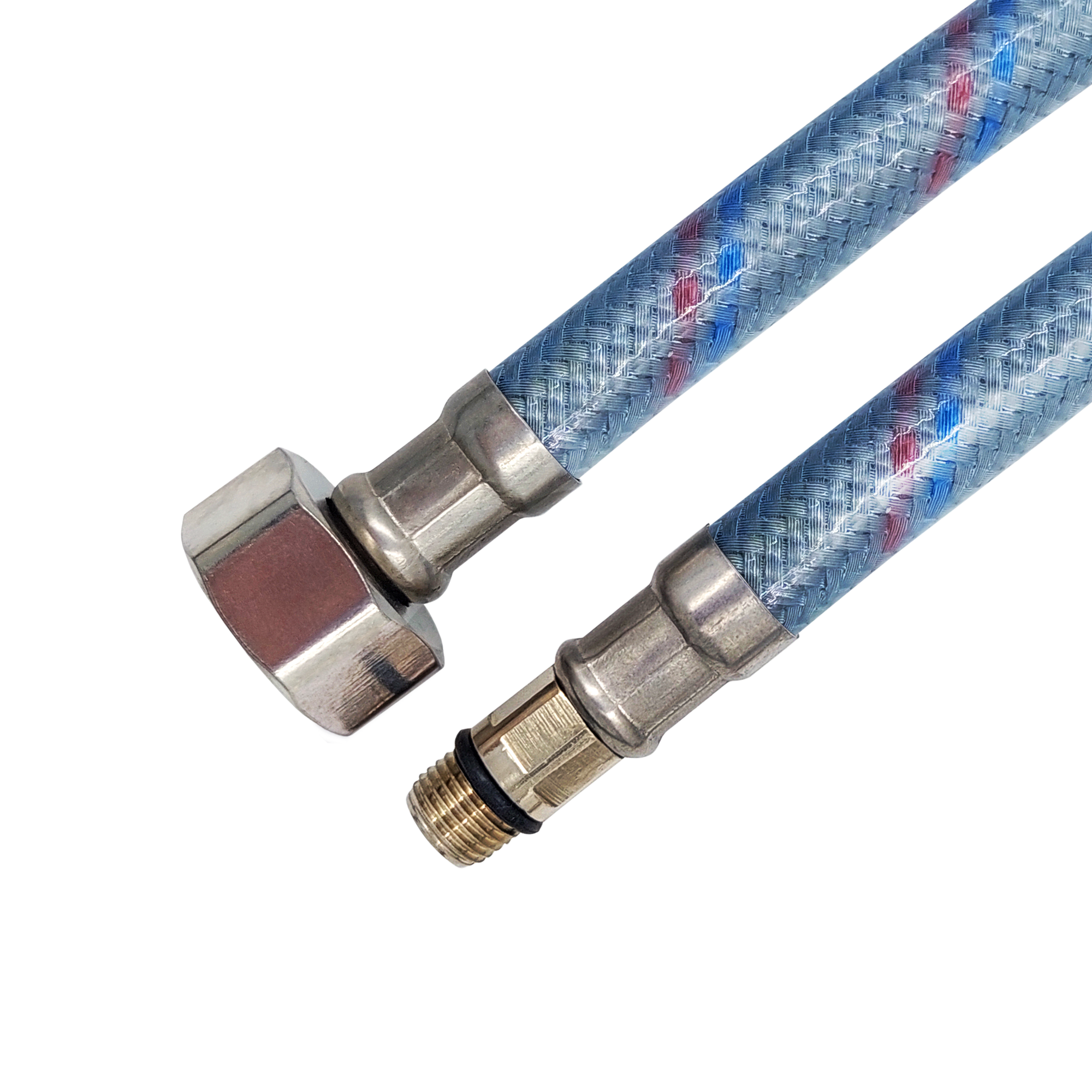 Изображение товара Гибкая подводка для воды Оптима 1/2" М10 60 см наружная-внутренняя резьба короткий штуцер