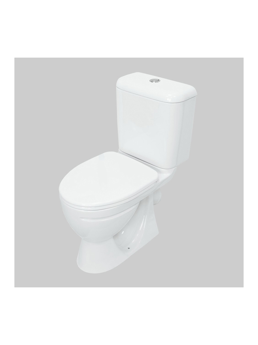 Изображение товара Унитаз-компакт Sanita 248502 с косым выпуском и каскадным смывом белый 61x38x78 см