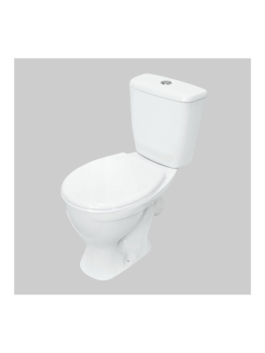 Изображение товара Унитаз-компакт Sanita с косым выпуском 61.5x36x79 см белый