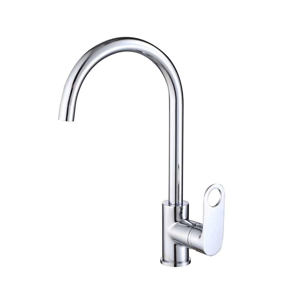 Изображение товара Смеситель для кухни однорычажный D-lin D155377 излив 21.8 см цвет хром