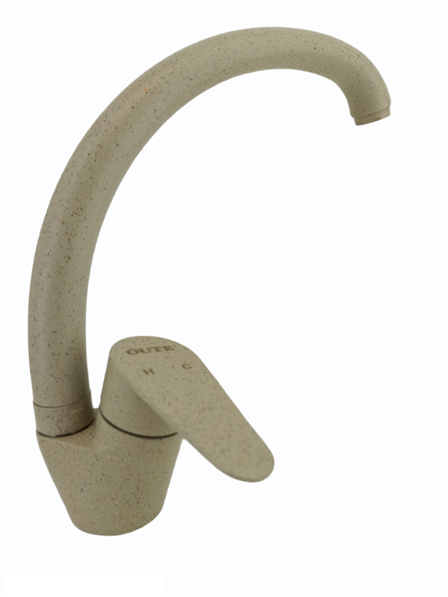 Изображение товара Смеситель для кухни однорычажный Oute T40513BK-341 излив 21 см цвет бежевый