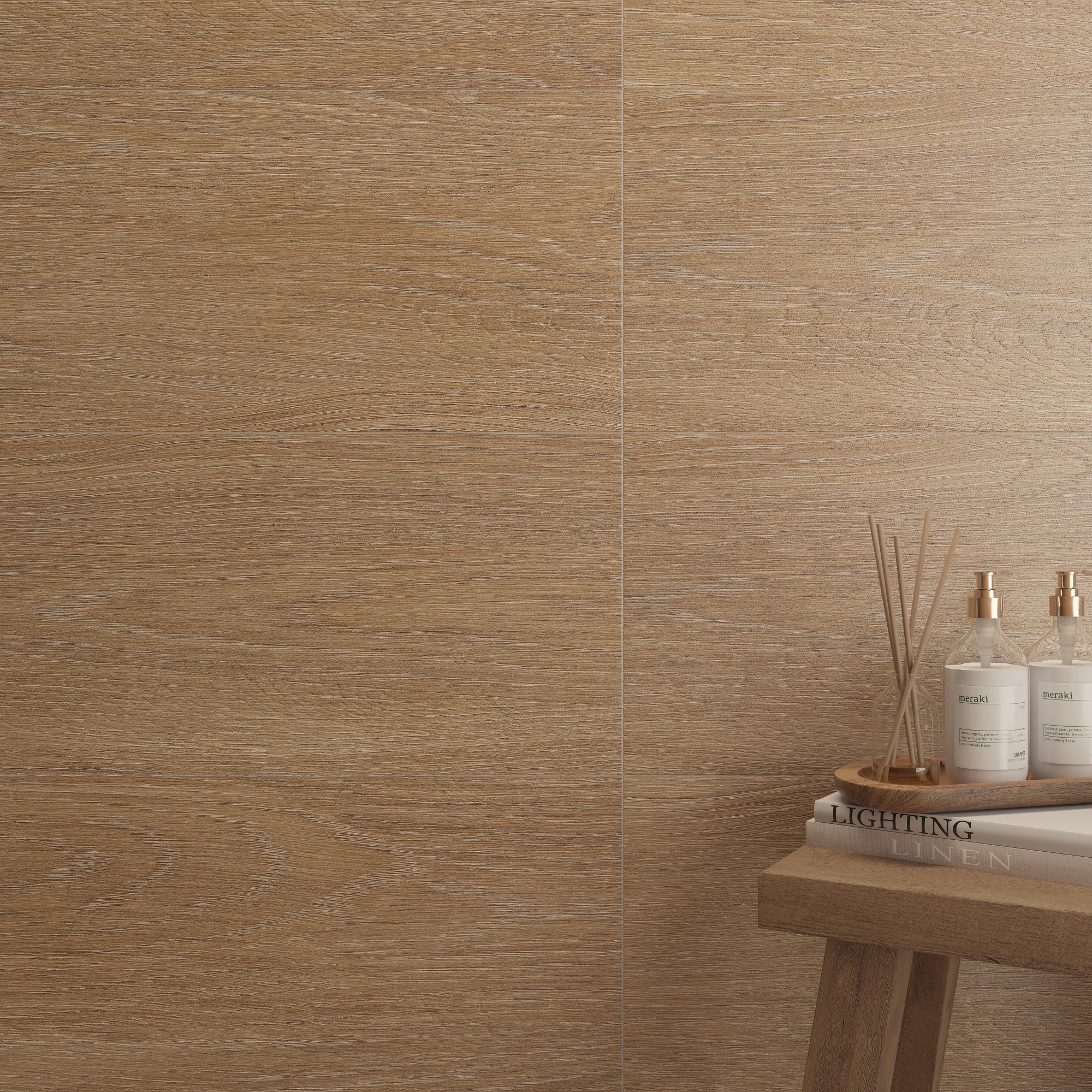 Изображение товара Настенная плитка Gracia Ceramica Porter 01 25x60 см бежевый дерево матовая