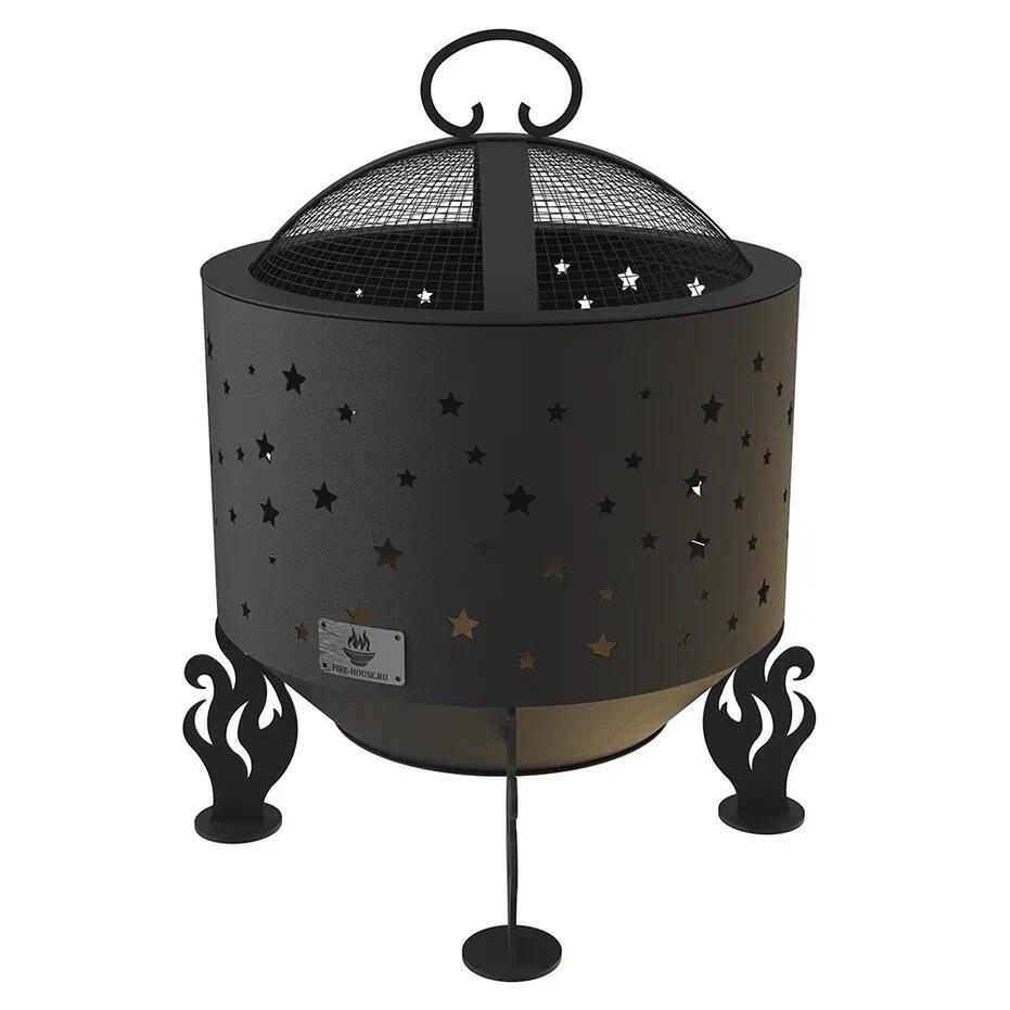 Изображение товара Костровая чаша Fire-House Звезды d 50 см с крышкой искрогасителем 50x69 см Изображение товара Костровая чаша Fire-House Звезды d 50 см с крышкой искрогасителем 50x69 см