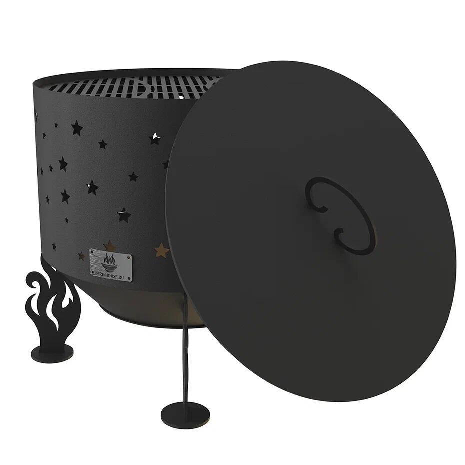 Изображение товара Костровая чаша Fire-House Звезды d 50 см с плоской крышкой и решеткой гриль 50x49 см Изображение товара Костровая чаша Fire-House Звезды d 50 см с плоской крышкой и решеткой гриль 50x49 см