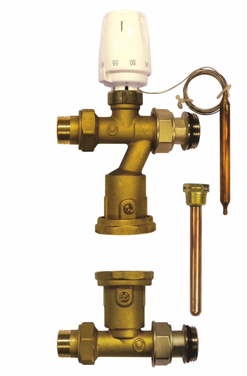 Изображение товара Насосно-смесительный узел Gekon GK 7685 для теплого пола с термостатическим клапаном