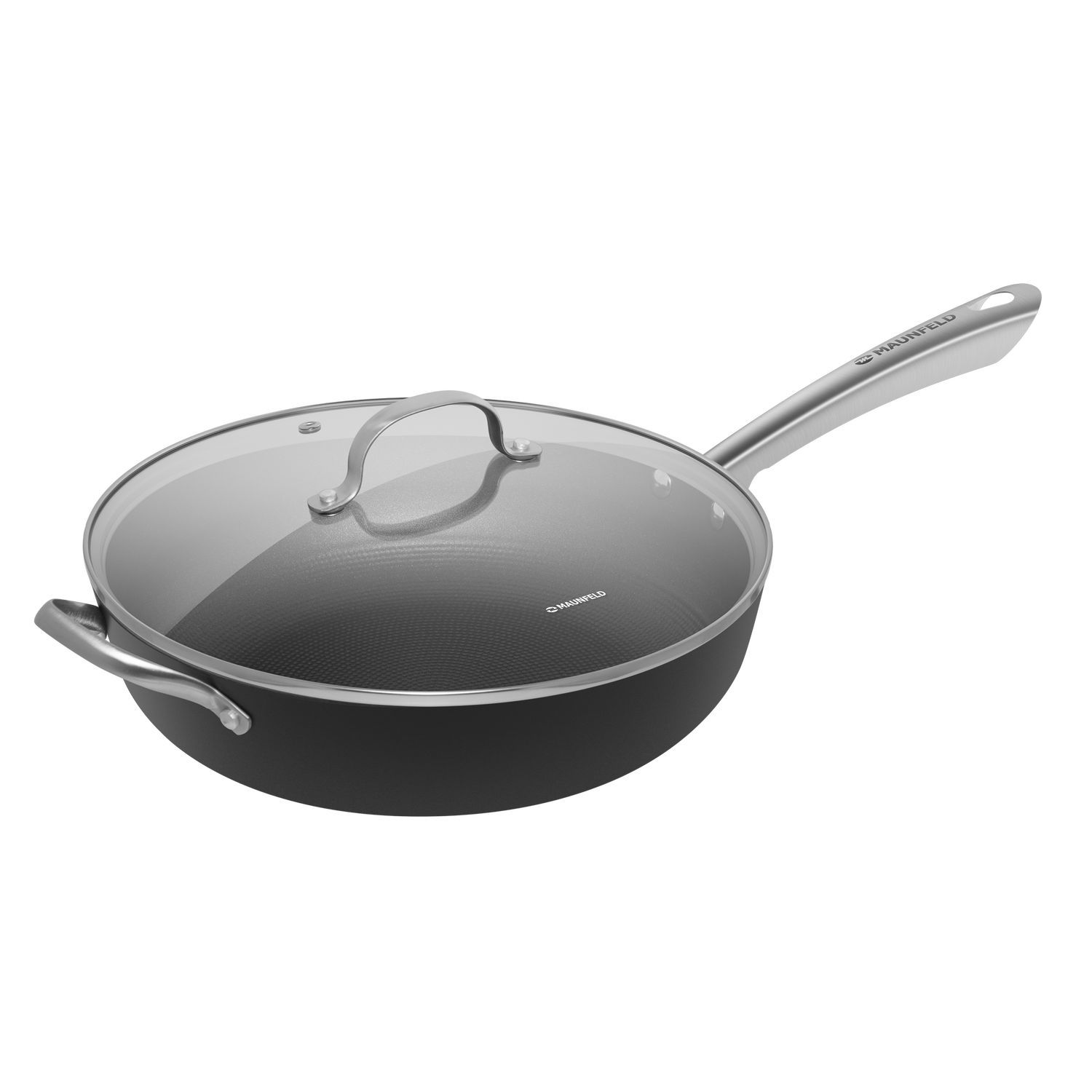 Изображение товара Сковорода Maunfeld Mdp30lcl15 30 см с крышкой чугун цвет графитовый